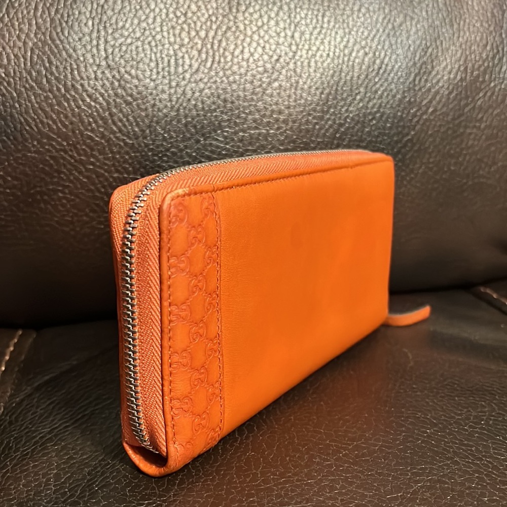 Gucci GG embossed logo monogram leather long Continental wallet - Picture 2 of 5